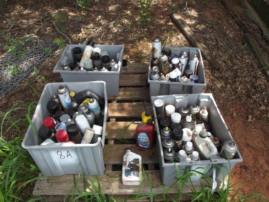 PALLET OF ASSORTED SPRAY CANS LOCATED IN YARD 2
