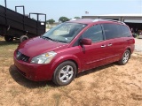 2007 NISSAN QUEST VAN, S/N 5N1BV28U87N123308
