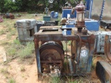 HYD PRESSURE TANK W/HOSE REEL ON SKID LOCATED IN YARD 2
