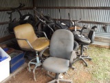 LARGE LOT OF ASSORTED OFFICE CHAIRS... LOCATED IN YARD 2