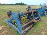 TULSA POWER SPOOLING MACHINE SHAFTLESS DRUM PAYOUT, 12' WIDE X 5' DEEP X 5' TALL, HYD TELESCOPING