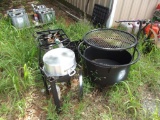FIRE PIT & (5) FRYER STANDS LOCATED IN YARD 2