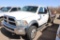 2014 DODGE RAM 5500 CREWCAB FLATBED, S/N 3C7WRNFL7EG131558, CUMMINS ENG, AUTO TRANS, OD READS 437238