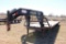 2012 CIRCLE M 40' T/A GOOSENECK FLATBED TRAILER , DOVE W/RAMPS