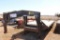 2008 STARLITE T/A GOOSENECK FLATBED TRAILER, S/N 13YFS25238C110768, 25' , DOVE W/RAMPS