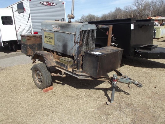 LINCOLN SA200 ARCWELDER TRAILER MTD (BILL OF SALE)
