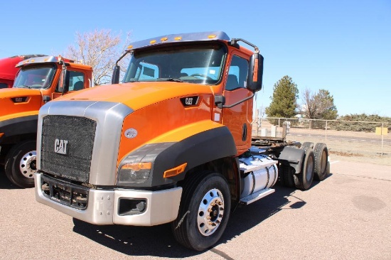 2015 CAT CT660S T/A TRUCK TRACTOR, S/N 3HSJGTKR9GN007003, CAT CT13 ENG,EATON AUTO TRANS, OD READS
