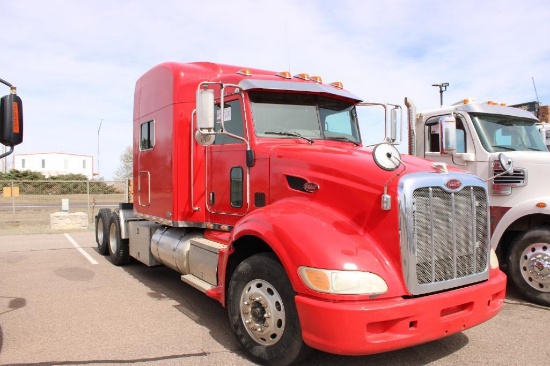 2009 PETERBILT 386 T/A TRUCK TRACTOR, S/N...1xphd49x79d785071, CUMMINS ISX ENG, 9 SPD TRANS, OD READ