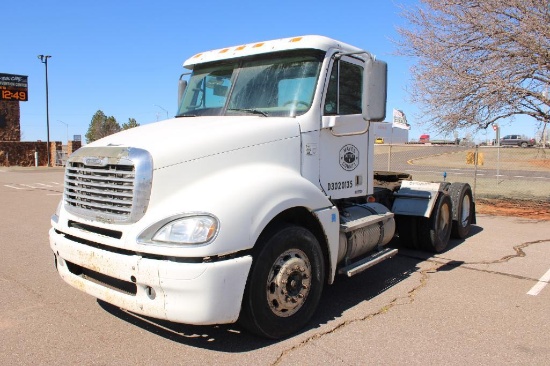 2008 FREIGHTLINER COLUMBIA 120 TRUCK TRACTOR, S/N...1FUJA6CKX8LY65658, DETROIT 60 ENG,10 SPD , OD