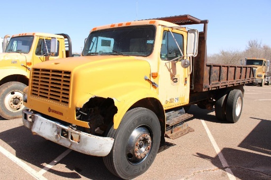 1989 IHC 4700 S/A FLATBED/DUMP TRUCK, S/N 1HTSCZWL7LH236160, IHC ENG, 5X2 TRANS...
