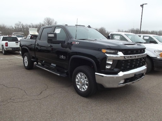 2021 CHEVY SILVERADO 2500 Z71 CREWCAB PICKUP, S/N 1GC4YNEY4MF205961, LT TEXAS EDITION,DURAMAX ENG,
