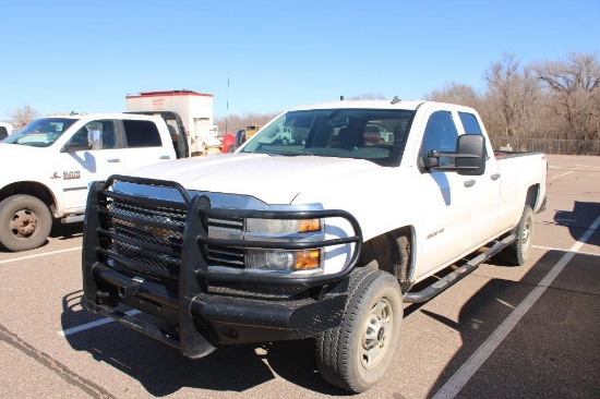 2014 CHEVY SILVERADO 2500 4X4 PICKUP, S/N 1GC2KUEG2FZ129278, V8, AUTO, OD READS 211816 MILES