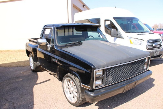 1987 GMC SIERRA CLASSIC PICKUP, S/N 1GTDR14H8HF713184, 350 V8 SWAP, AUTO TRANS, OD READS 40978 MILES