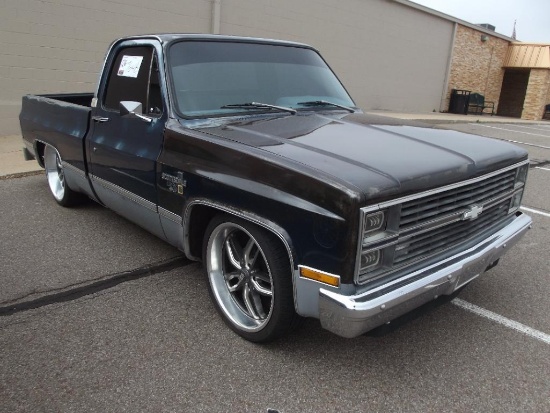 1983 CHEVY SCOTTSDALE PICKUP, S/N 1GCCC14H1DF373769, 305 V8, AUTO TRANS, OD READS 62969 MILES
