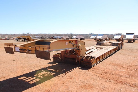 2002 ATOKA TRI AXLE RGN LOWBOY TRAILER, S/N...1A9L845342A245160, 3RD LIFT AXLE, BEAVER TAIL W/RAMPS.