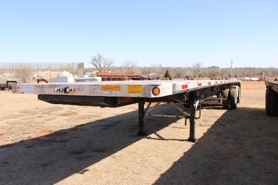 2018 UTILITY FLATBED SPREADAXLE TRAILER, S/N 1UFS2486J5396019, 102/48, DUEL TOOLBOXES