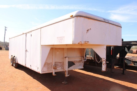 CM 24' T/A GOOSENECK ENCLOSED TRAILER, BILL OF SALE...