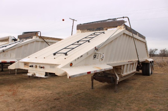 2012 CTS T/A SINGLEGATE BELLY DUMP ROCK TRAILER, S/N 5TU114025CS000779