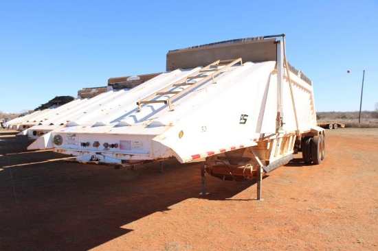 2012 MANAC...T/A SINGLEGATE BELLY DUMP ROCK TRAILER, S/N 5MC11402XDP015273