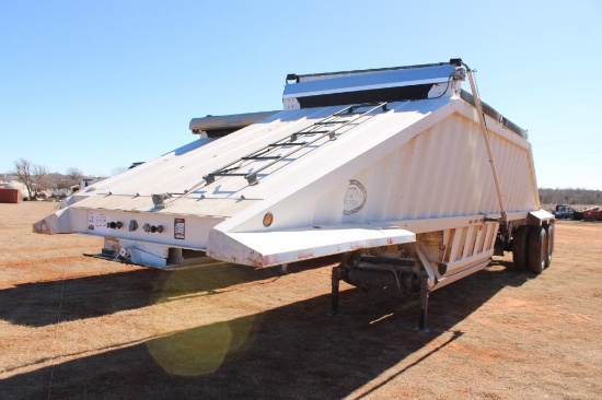 2007 CTS T/A SINGLEGATE BELLY DUMP ROCK TRAILER, S/N 5TU1140257S000531
