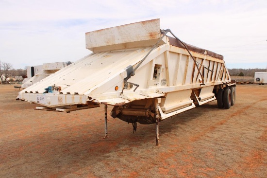 1996 RANCH T/A DOUBLEGATE BELLY DUMP ROCK TRAILER, S/N 1R9BSE505TL008005