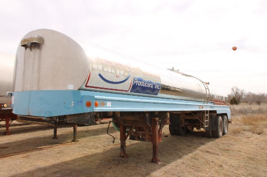1977 CITATION T/A TANK TRAILER, S/N 6718, 5600 GALLON, S/R...