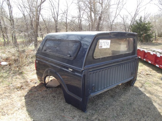 FORD PICKUP BED W/ CAMPERSHELL, BUMPER & RECEIVER HITCH...