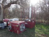 CLEAN BURN 2800 OIL HEATER & STORAGE RACK...