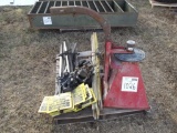 GAS LINE WARNING SIGNS , SPREADER & (3) PINTLE HITCHES