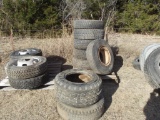 (8) ASSORTED TIRES...