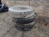 (4) ASSORTED TRUCK TIRES