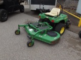 JOHN DEERE F687 Z TRAK ZERO TURN MOWER, HOUR METER READS 1242 HRS