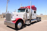 2010 PETERBILT 389 T/A TRUCK TRACTOR, S/N...1XPXD49X8AD795978, 525HP ISX ENG, 18 SPD TRANS, OD READS