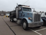2007 PETERBILT 365 T/A DUMP TRUCK, CAT C13 ENG, 10 SPD TRANS, OD READS 650000 MILES