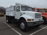 1998 IHC 4700 S/A DUMP TRUCK, S/N...1HTSCAANXWH543532, DT466E ENG, AUTO TRANS, OD READS 75373 MILES