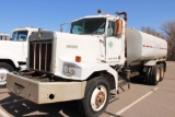 1977 KENWORTH...500 T/A WATER TRUCK, S/N 155100S, CUMMINS ENG, 5X2 TRANS, OD READS 117991 MILES