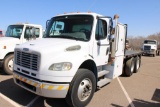 2006 FREIGHTLINER...BUSINESS CLASS M2 T/A FLATBD TRUCK, S/N 1FVXF800X7HX51733, NATURAL GAS ENG, AUTO