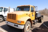 1999 IHC 4700 T/A FLATBED, S/N 1HTSCAAP9XH686376, DT466E ENG, 6 SPD TRANS, OD READS 275905 MILES