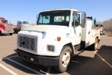 2002 FREIGHTLINER FL60 S/A SERVICE TRUCK, S/N 1FVABPAL72HK19093, CAT 3126 ENG, 5 SPD TRANS, OD READS