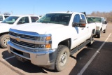 2017 CHEVY 2500 4X4 CREWCAB PICKUP, S/N 1GC2KUEG4HZ331798, V8, AUTO TRANS, OD READS 92330 MILES