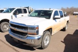 2017 CHEVY SILVERADO 1500 4X4 CREWCAB PICKUP, S/N 3GCUKREC7HG187053, V8, AUTO, OD READS 201070