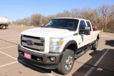 2016 FORD F250 4X4 CREWCAB PICKUP, S/N 1FT8W3BT3GEB60073, KING RANCH , PWR STROKE ENG, AUTO TRANS,