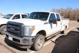 2013 FORD F250 4X4 CREWCAB SERVICE TRUCK, S/N 1FT7W2B65CED15300, V8 GAS, AUTO , OD READS 197738