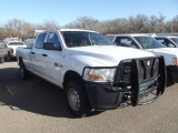 2012 DODGE RAM 2500 4X4 CREWCAB PICKUP, S/N 3C6TD5HT7CG228775, V8, AUTO TRANS, OD READS 128173