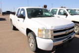 2010 CHEVY SILVERADO EXTCAB PICKUP, S/N 1GCSCPE05AZ231118, V8, AUTO TRANS, OD READS 231485 MILES...