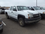 2007 CHEVY SILVERADO...EXTCAB PICKUP, S/N 1GCHC29U47E195898, V8, AUTO TRANS, OD READS 236334 MILES