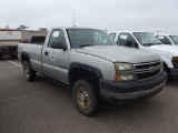 2006 CHEVY SILVERADO...4X4 PICKUP, S/N 1GCHK24U76E183818, V8, AUTO TRANS, OD READS 237622 MILES