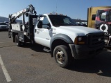 2006 FORD F550 UTILITY TRUCK, S/N 1FDAF56P66EC65808, PWR STROKE ENG, AUTO TRANS, OD READS 343669