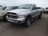 2004 DODGE RAM 2500 4X4 CREWCAB, S/N 3D7KU26C046268726, DIESEL ENG, AUTO TRANS, OD READS 211598