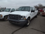 2003 FORD F250 CREWCAB PICKUP, S/N 1FTNW20S54EA78381, V10 ENG, AUTO TRANS, OD READS 201148